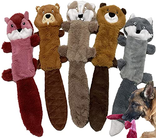 5 Pack Stuffingless Dog Squeaky Toys Dog Toy w (5 Pack - Color 4 - Squeaky)