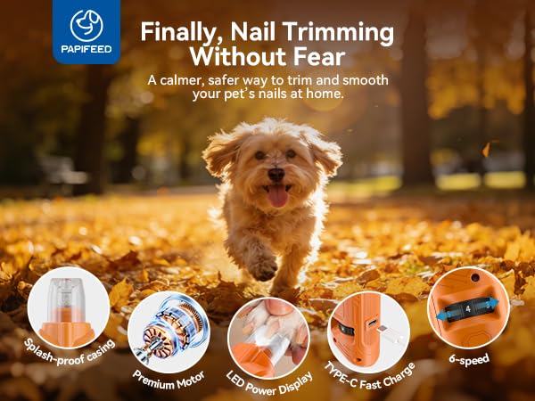 PAPIFFEED Dog Nail Grinder