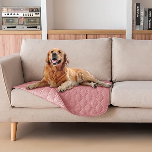 3X Stronger Waterproof Pet Blanket (30x30 Inch (Pack of 1) / Dark Pink/Light Pink)