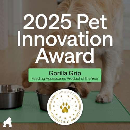 Dog Food Mat 100% Waterproof Silicone (Mint / 18.5"l X 11.5"w)