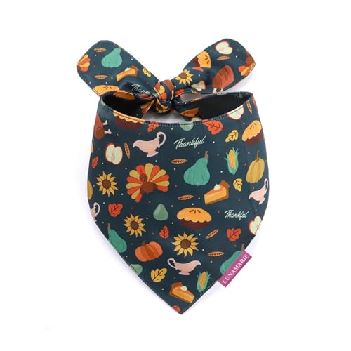Luxury Pet Birthday Bandanas (Thanksgiving / X-Small)