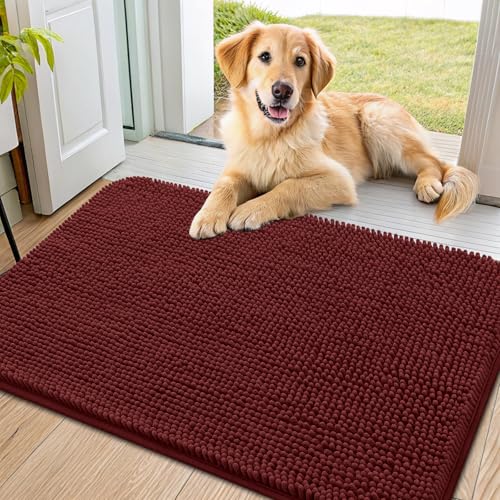 Dog Door Mat for Muddy Paws 36x24 (Caramel Russet / 36"X24")
