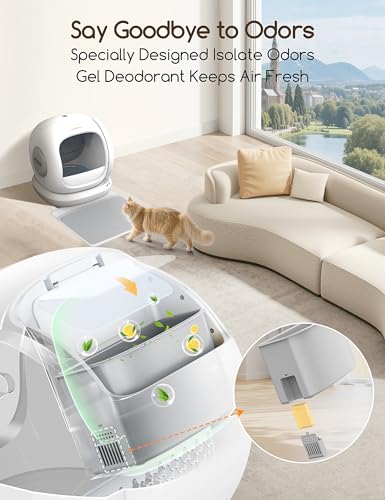 75L Extra Large Automatic Litter Box Self Cleaning
