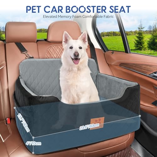 Dog Car Seat for Medium (Black/Grey)