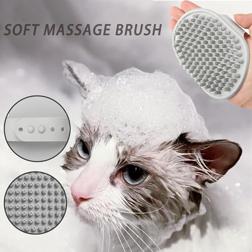 Cat Grooming Brush Kit 6 Tools (White)