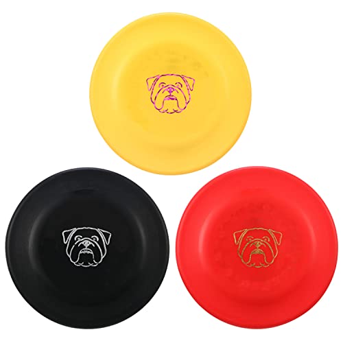 Dog Flying Disc (Black & Yellow & Red)