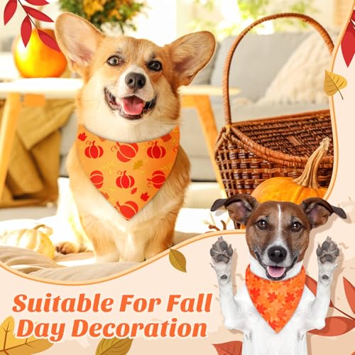 30 Pcs Fall Thanksgiving Holiday Dog Bandanas Bulk for Autumn (Holiday Style)