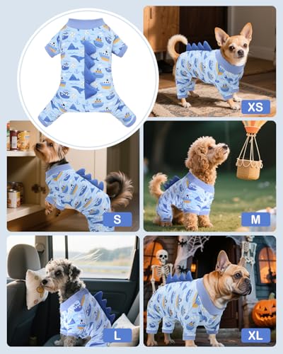 Dinosaur Costume Dog Pajamas (X-Small / Whale style)