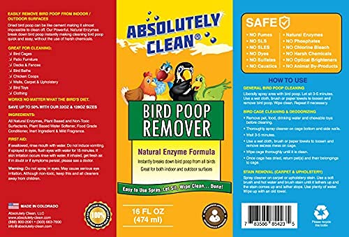 Amazing Bird Poop Remover (32 Fl Oz (Pack of 1))