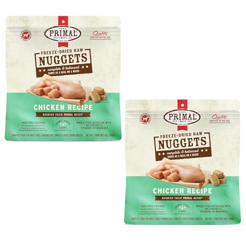 Primal Freeze Dried Raw Dog Food Nuggets (14 Ounce (Pack of 2))