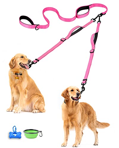 Double Dog Leash (Pink)