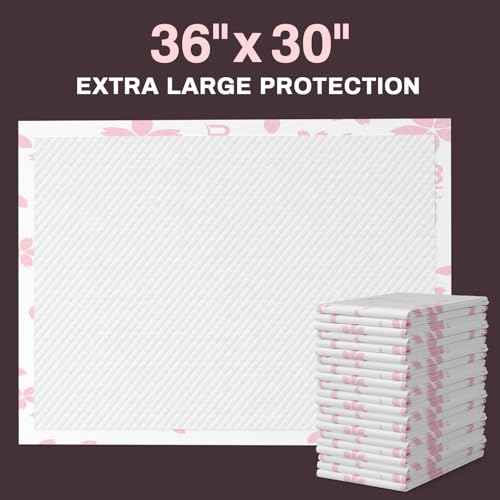 50 Count Heavy Duty Disposable Bed Pads 30" x 36" Incontinence Pads (36"x30"-50count)