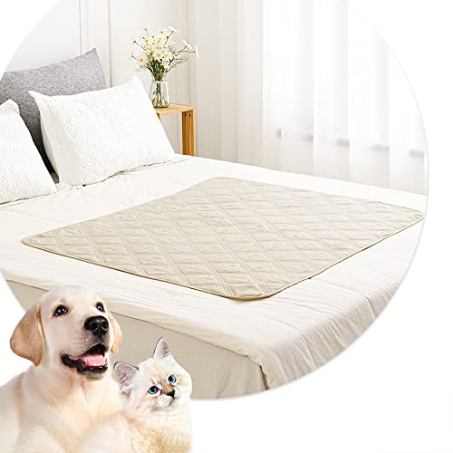 Waterproof Dog Bed Cover Pet Blanket with Anti (40x50 Inch (Pack of 1) / Ivory)