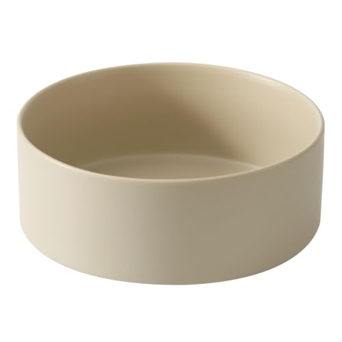 Ceramic Dog Bowls (Matte Khaki)