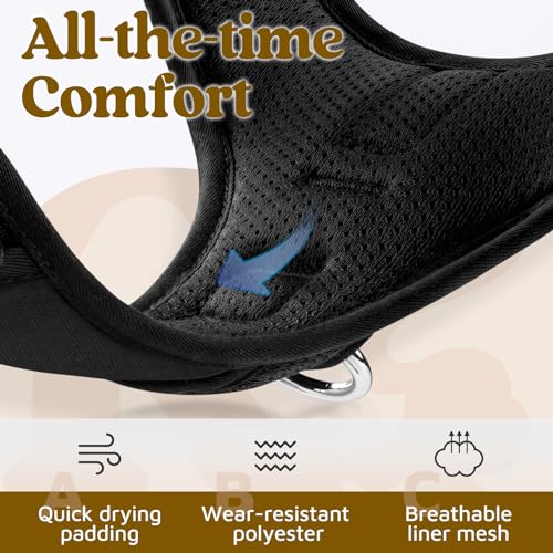Dog Harness Small Sized (Black / Small)