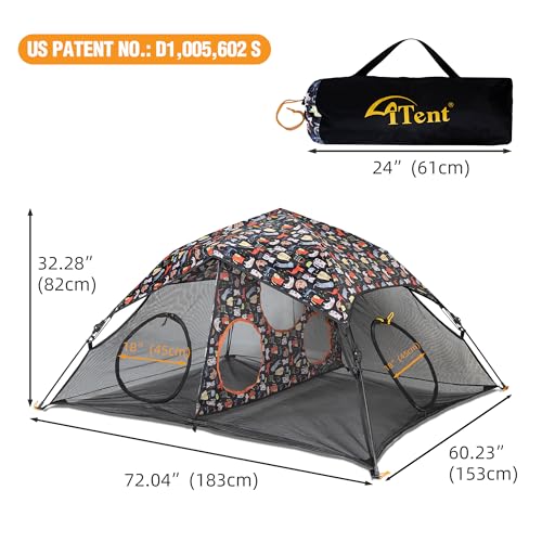 Outdoor Cat Play Tent for Indoors and Outdoors (Colorful / One layer)