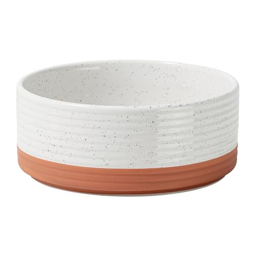 Dog Bowls Ceramic (1 Bowl-Vanilla White / 5CUPS)