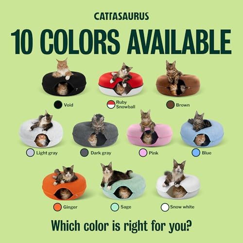 Peekaboo Cat Cave Donut for Multiple & Large Cats up to 30 (Brown / Jumbo)