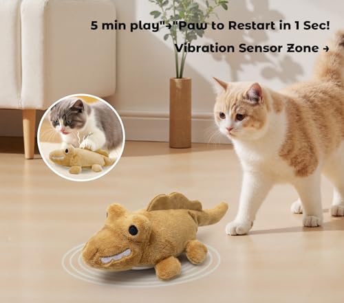 Interactive Cat Toys for Indoor Cats (Brown)