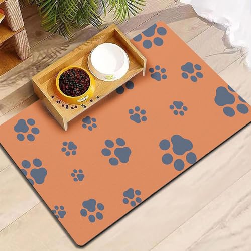 18"×30" Dog Food Mat (Orange / 18"×30")