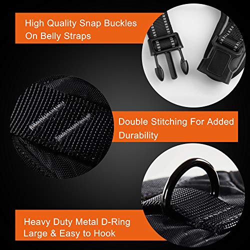 No Pull Dog Harness Medium Reflective Front Clip Vest with Handle (Extra Large / Gray)