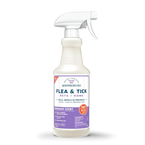 Flea Tick & Mosquito Spray for Pets & Home (16 Fl Oz / Rosemary)