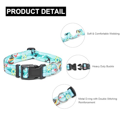 Adjustable Dog Collar (Large / Sail)