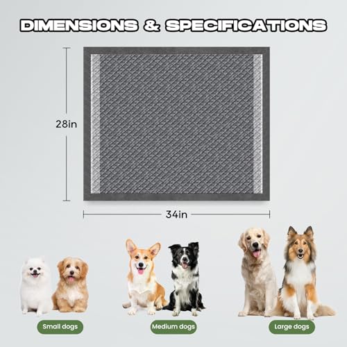 Charcoal Puppy Pads X (60 Count (28"x34"))