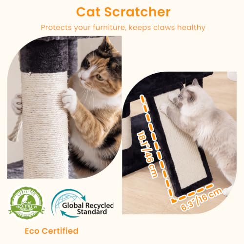 Tall Cat Tree 78 (Smoky Gray / 70 inch)