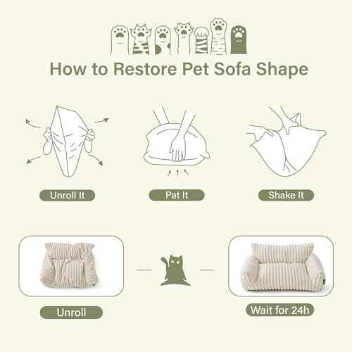 Cute Couch Bed for Pets (30.0"L x 20.0"W x 10.0"Th / Pink)