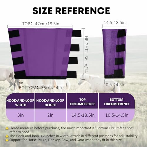 Fine Mesh Horse Fly Boots & Leggings (Lavender Purple / L)