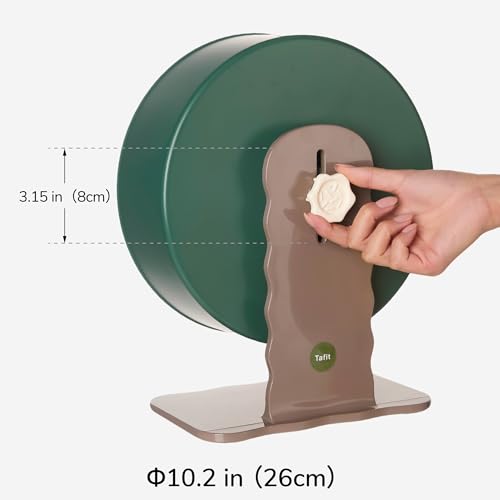 Super‑Silent Hamster Exercise Wheel (10.2inch / Mousse White)