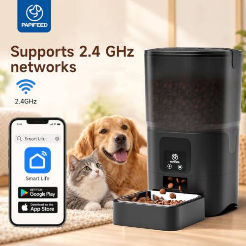 Automatic Cat Feeder with App (Black)