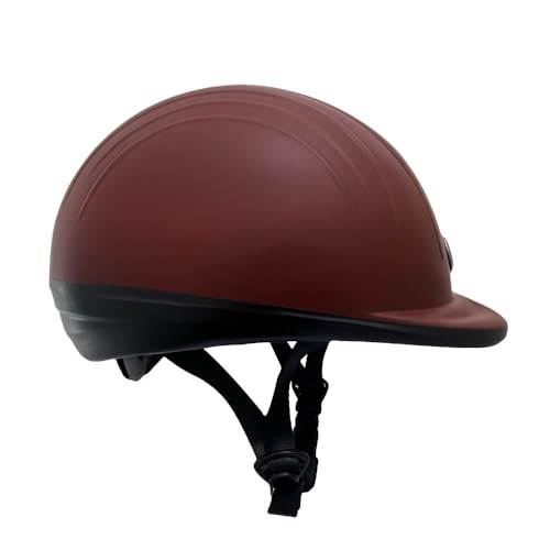 Starter Basic Horse Riding Helmet (Medium / Dark Red)