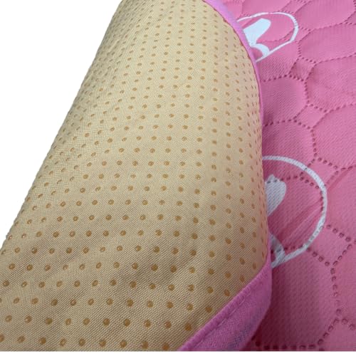 2 Pack 36"x36" Reusable Playpen Training Pad for Puppies (Pink White / 36"x36" (2 Packs))