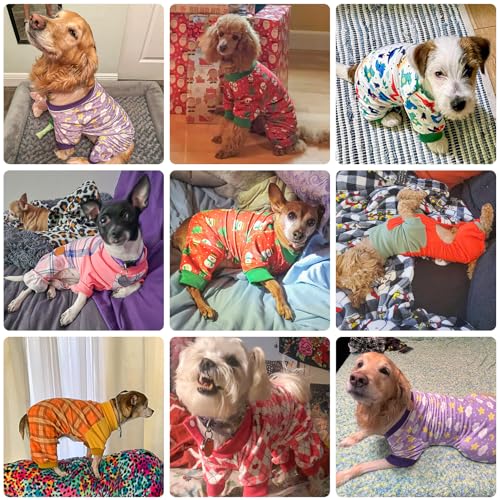 Dog Pajamas Soft Stretchy Fleece Puppy Sweater for Medium Dogs (Blue(pack of 1) / Large)