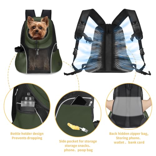 Pet Dog Carrier Backpack (H-Army Green)