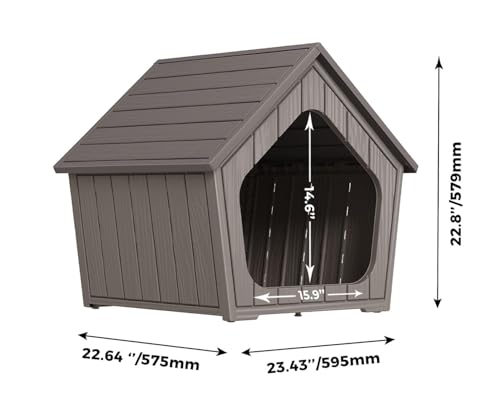 Outdoor Dog House (Grey / 23.43*22.64*22.8)