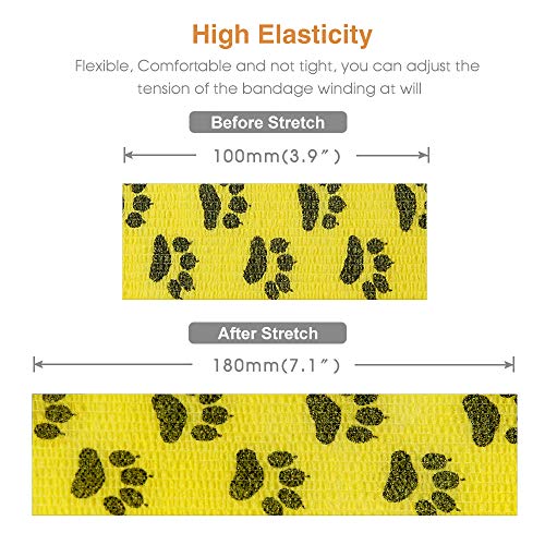 Vet Wrap Cohesive Bandages Bulk Self Adhesive Bandage Wrap Self Adherent Wrap Non (3 Inch Claw)