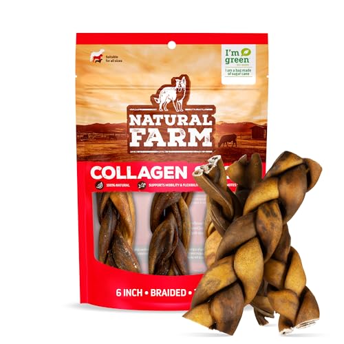 Braided Collagen Chews for Dogs (6" Braided - 3 Count)