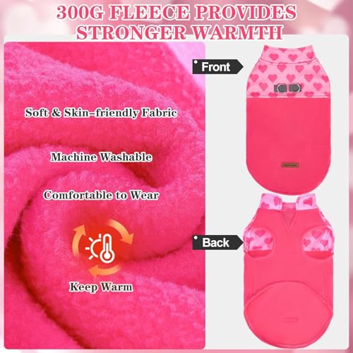 Fleece Dog Sweater (Pink / Large)