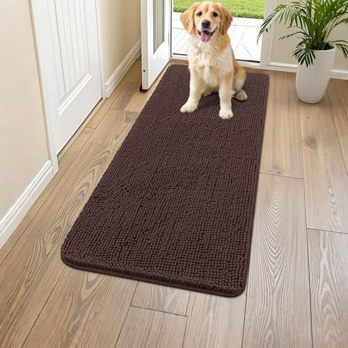 Dog Door Mat for Muddy Paws 59x24 (Brown / 59"X24")