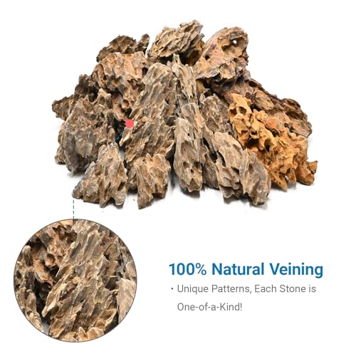 Natural Stone 10lb Fish Tank Rock for Aquarium Landscaping Models Fish Tank Decoration (10LB(2-6 inches))
