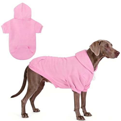 Basic Dog Hoodie (Pink / XX-Large)