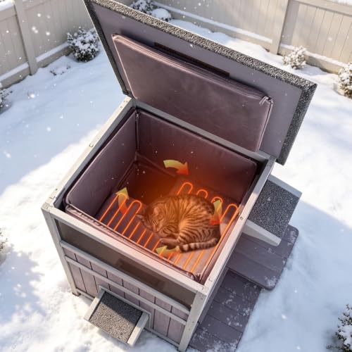 Heated Cat House for Outside 2