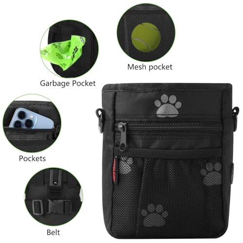 Dog Treat Pouch (Black Pattern)