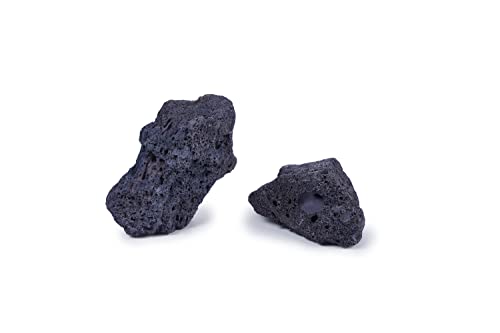 Black Lava Rock 16lb Aquarium Rocks Stones for Fish Tank Decor (04 Black Lava Stones（3-10inch,16lbs）)