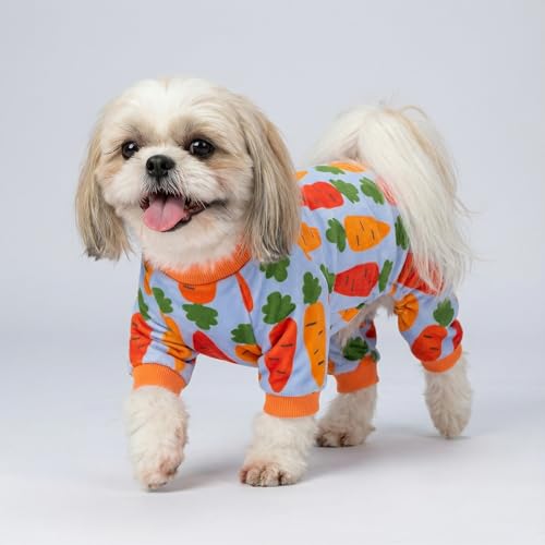 Carrot Dog Flecce Pajamas (Carrot / Large)