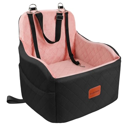 Dog Booster Car Seat for Small (Black/Pink / Medium)
