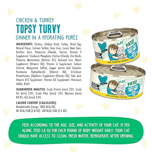 B.F.F. Play Best Feline Friend Paté Lovers (2.8 Ounce (Pack of 12))